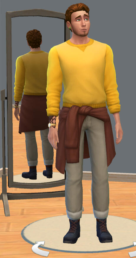 TS4 fullbody of Wyatt.