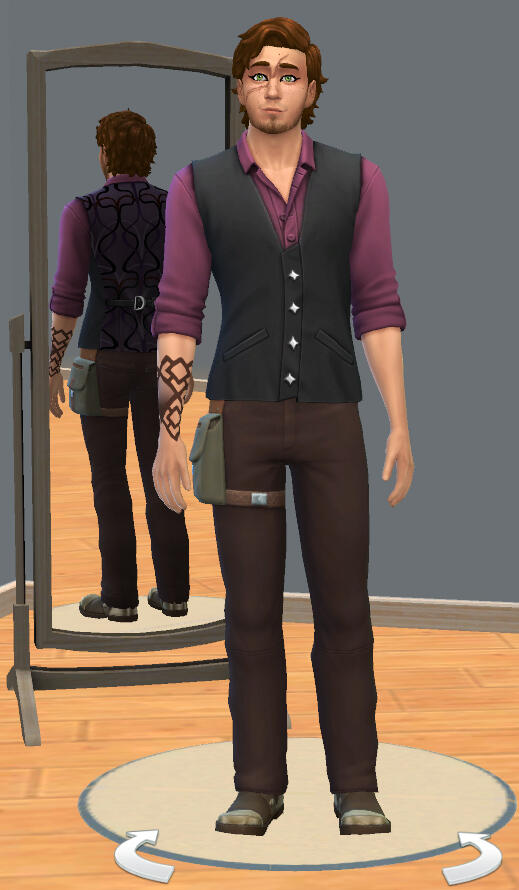 TS4 Aris fullbody reference, 2021.
