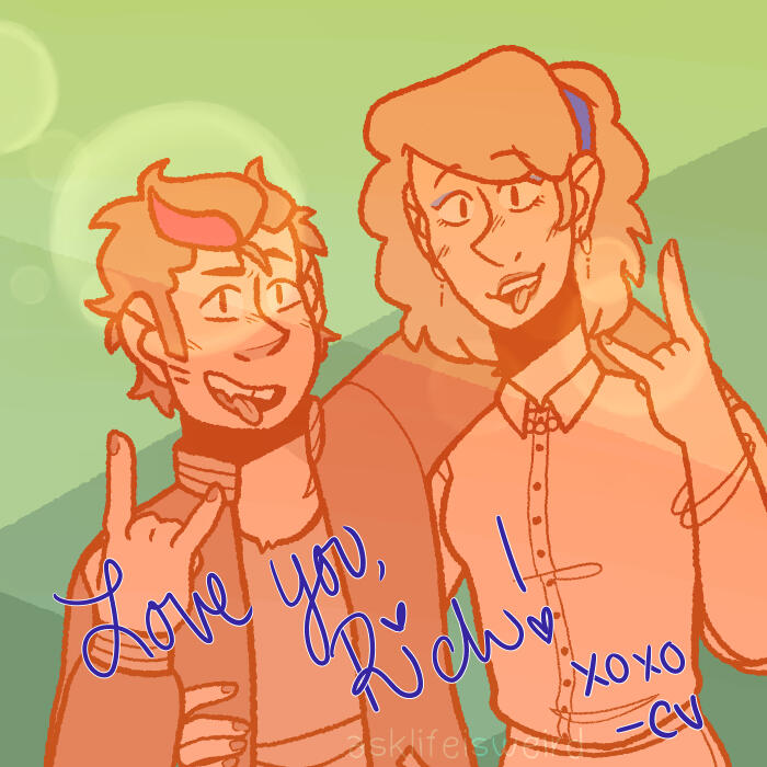 Drawn response of Rich &amp; Chloe, 2019